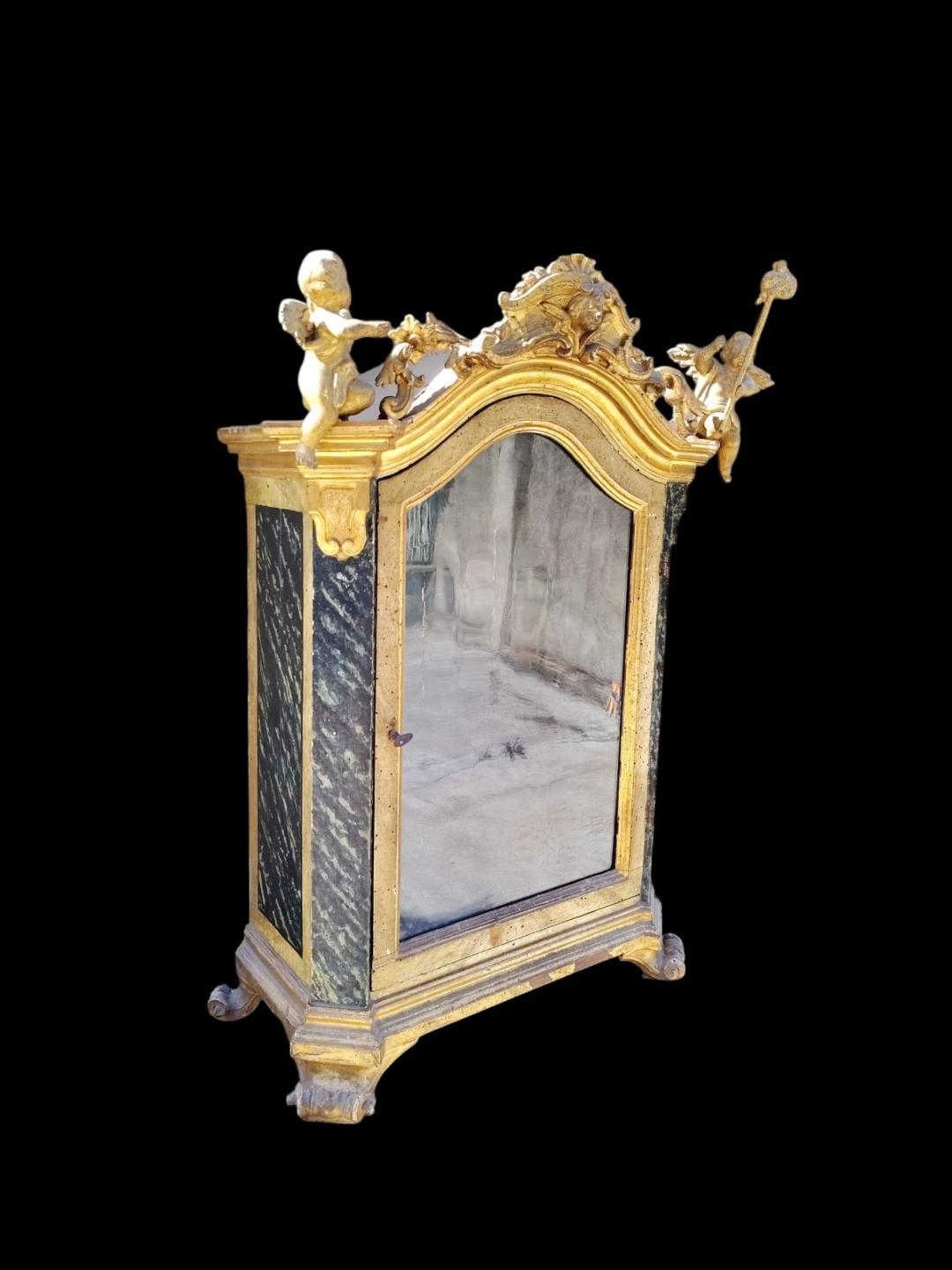 Antica teca vetrina Periodo Barocco toscana fine 600